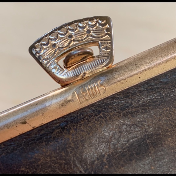 Antique Leather Coin Purse by Lewis / Jenco - Picture 2 of 5